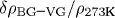 \delta\rho_{\scriptstyle{\rm{BG\mbox{-}VG}}}/\rho_{273 \text{�}}