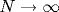 N\rightarrow\infty