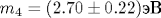 m_4 = (2.70\pm 0.22) \text {��}