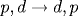 p,d \rightarrow d,p