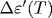 \Delta\varepsilon'(T)