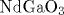 \mathrm {Nd} \mathrm {Ga} \mathrm {O}_{3}