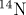 ^{14}\mathrm {N}